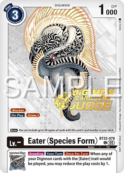 Eater [BT22-079] (Species Form) (Judge Pack 2025 Wave 2) [Cyber Eden] | Black Swamp Games