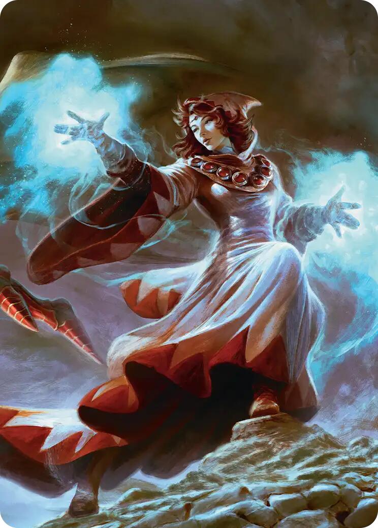 The Destined White Mage Scene Art Card [FINAL FANTASY Art Series] | Black Swamp Games