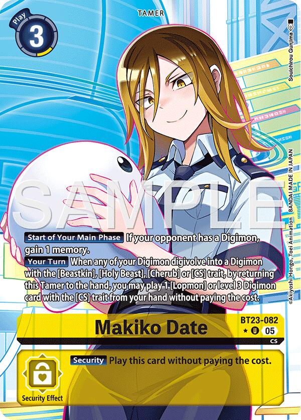 Makiko Date [BT23-082] (Alternate Art) [Hackers' Slumber] | Black Swamp Games