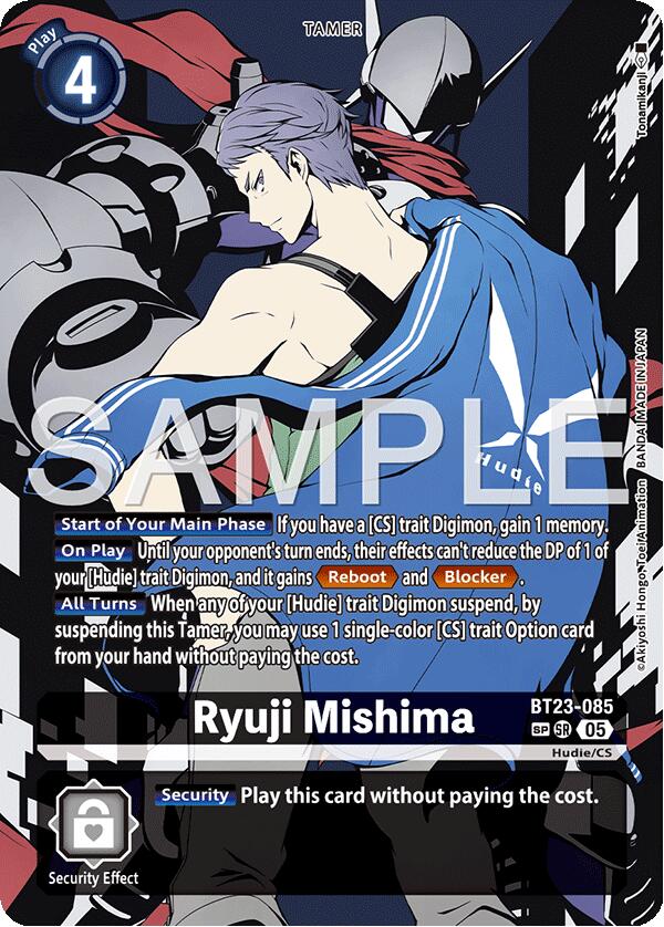 Ryuji Mishima [BT23-085] (SP) [Hackers' Slumber] | Black Swamp Games