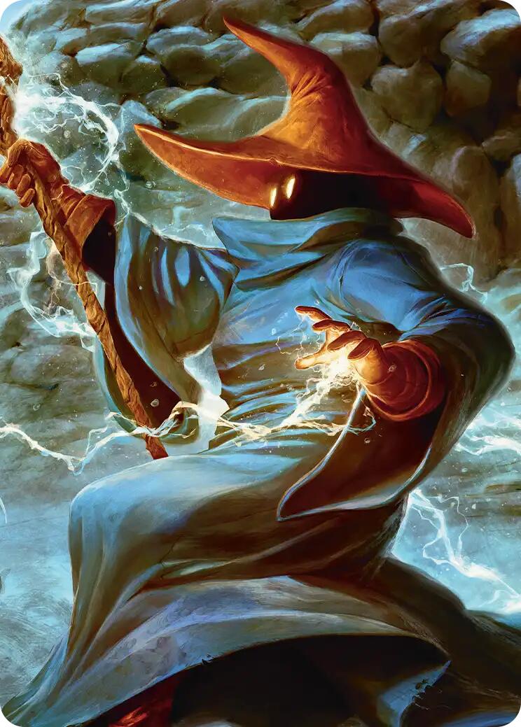 The Destined Black Mage Scene Art Card [FINAL FANTASY Art Series] | Black Swamp Games
