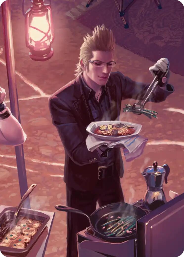 Campsite Cuisine Scene Art Card [FINAL FANTASY Art Series] | Black Swamp Games