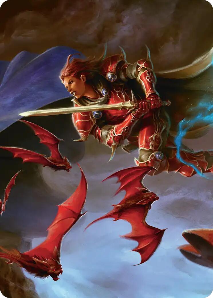 The Destined Warrior Scene Art Card [FINAL FANTASY Art Series] | Black Swamp Games