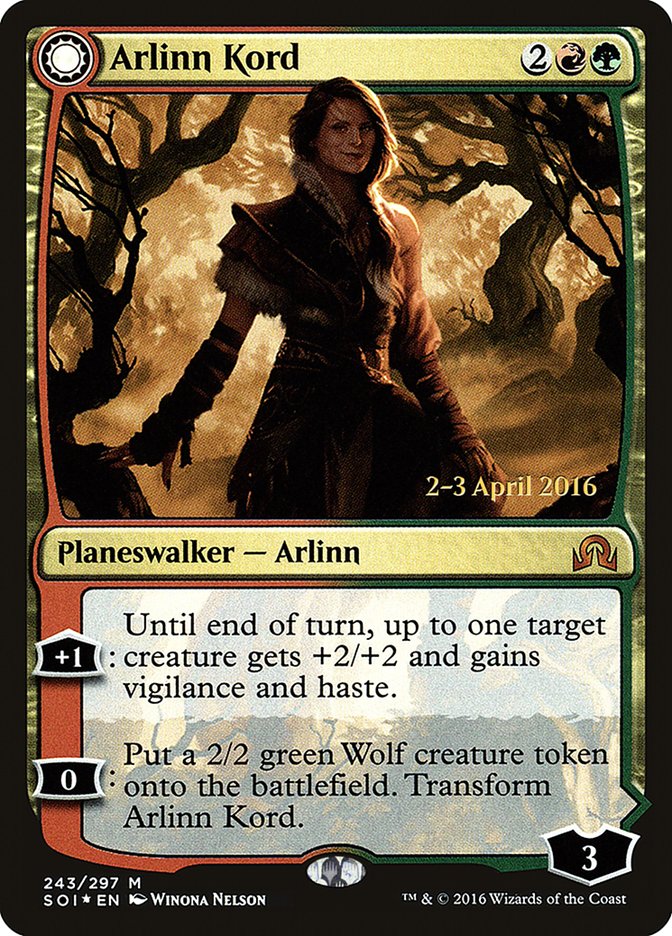 Arlinn Kord // Arlinn, Embraced by the Moon [Shadows over Innistrad Prerelease Promos] | Black Swamp Games
