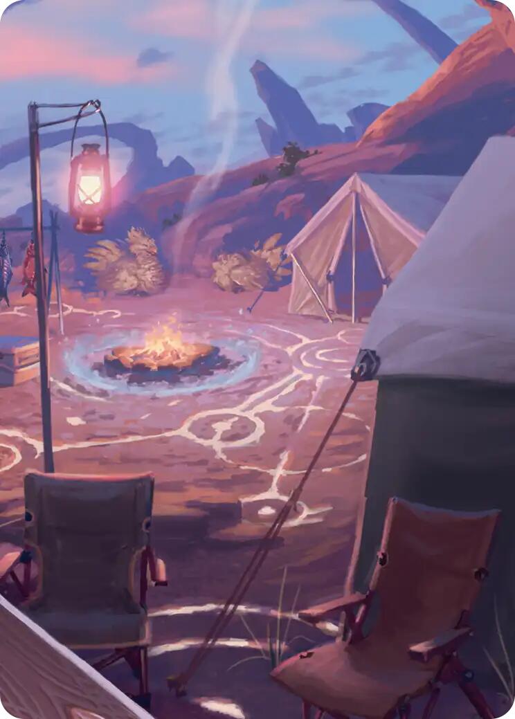 Chocobo Camp Scene Art Card [FINAL FANTASY Art Series] | Black Swamp Games