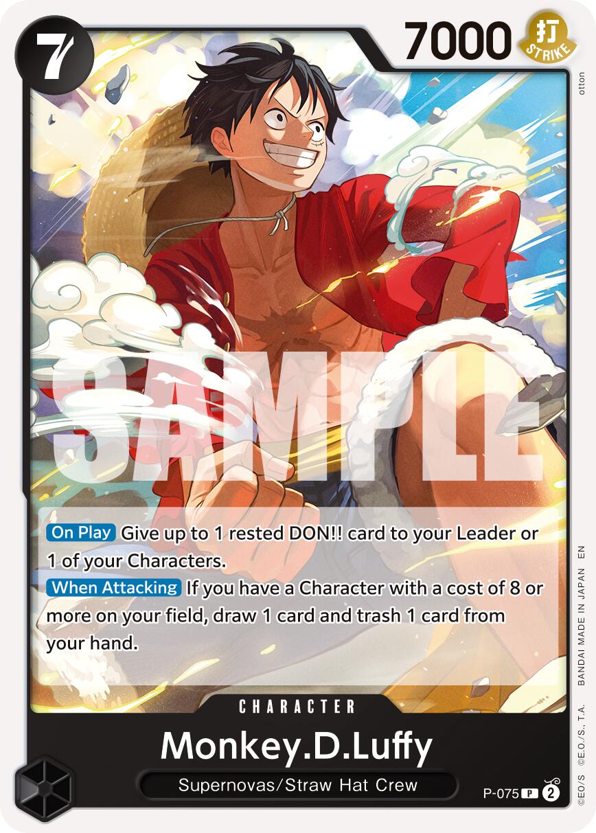 Monkey.D.Luffy (P-075) (Pirate Foil) [Premium Booster -The Best- Vol. 2] | Black Swamp Games