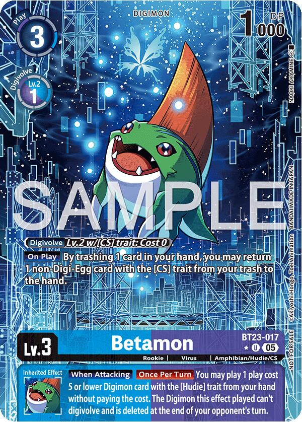 Betamon [BT23-017] (Alternate Art) [Hackers' Slumber] | Black Swamp Games