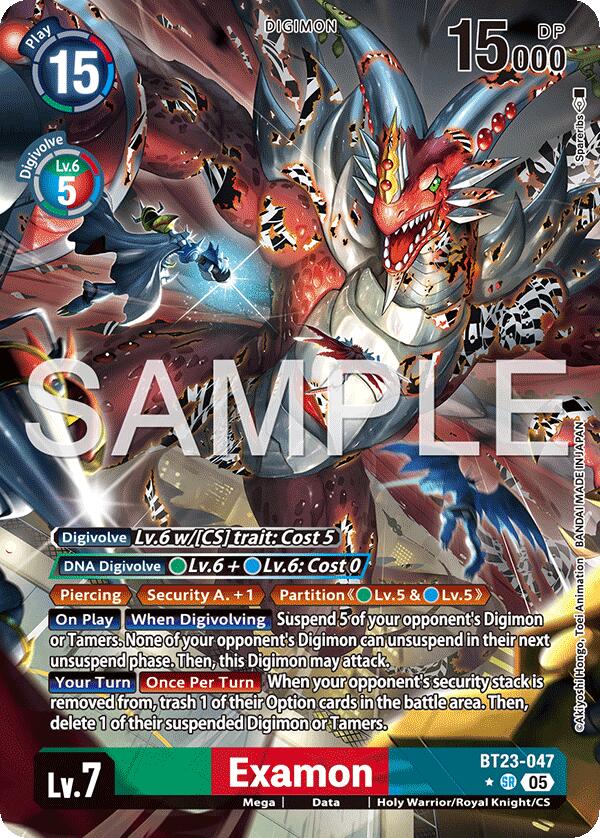 Examon [BT23-047SR] (Alternate Art) [Hackers' Slumber] | Black Swamp Games
