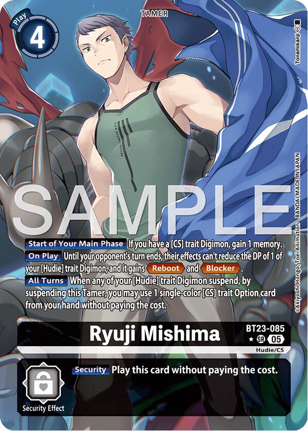 Ryuji Mishima [BT23-085] (Alternate Art) [Hackers' Slumber] | Black Swamp Games