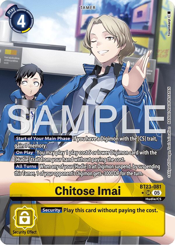 Chitose Imai [BT23-081] (Alternate Art) [Hackers' Slumber] | Black Swamp Games