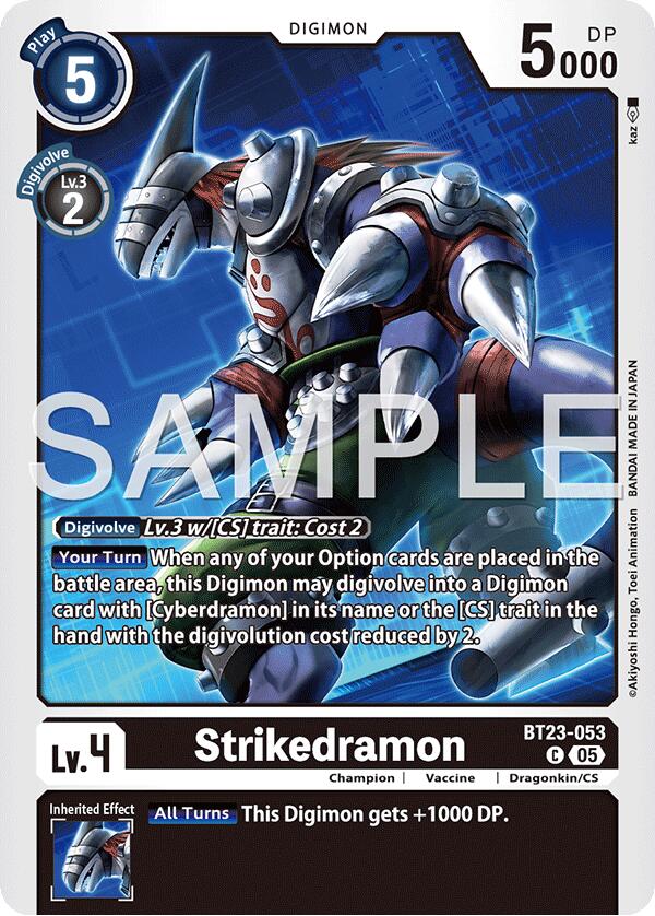 Strikedramon [BT23-053] [Hackers' Slumber] | Black Swamp Games