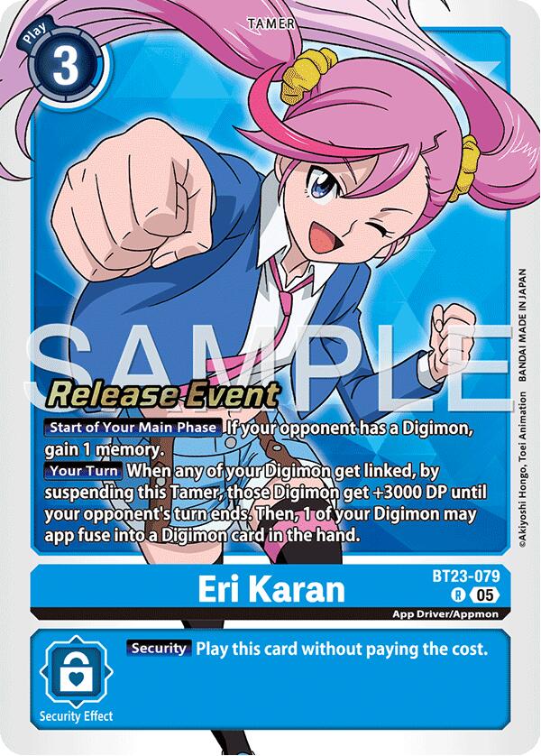 Eri Karan [BT23-079] [Hackers' Slumber Release Event Cards] | Black Swamp Games