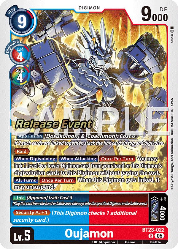 Oujamon [BT23-022] [Hackers' Slumber Release Event Cards] | Black Swamp Games