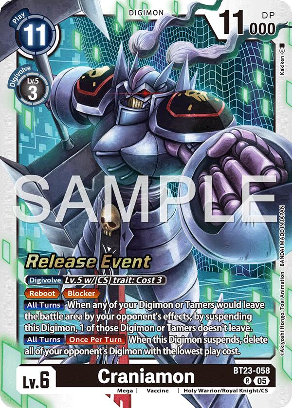 Craniamon [BT23-058] [Hackers' Slumber Release Event Cards] | Black Swamp Games