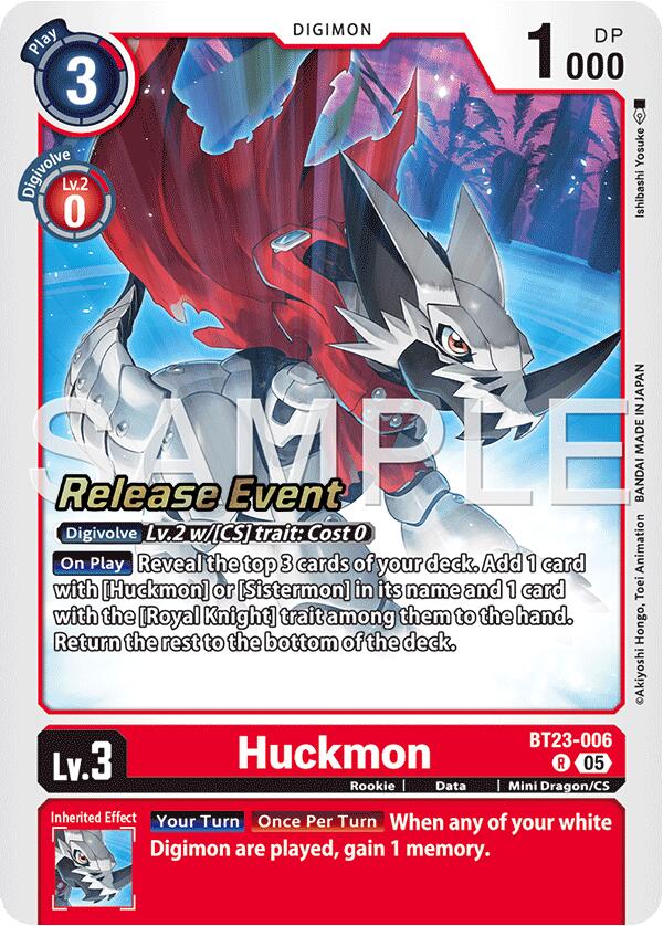Huckmon [BT23-006] [Hackers' Slumber Release Event Cards] | Black Swamp Games