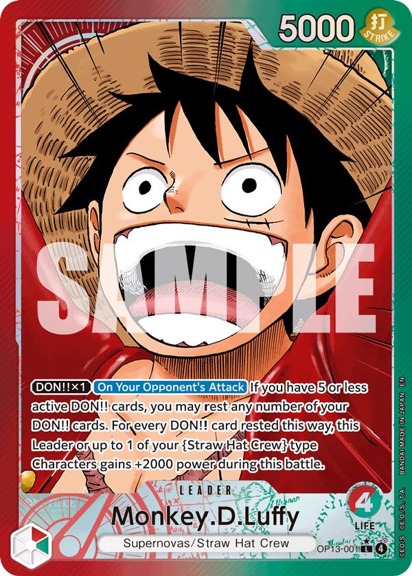 Monkey.D.Luffy (Alternate Art) [Carrying On His Will] | Black Swamp Games