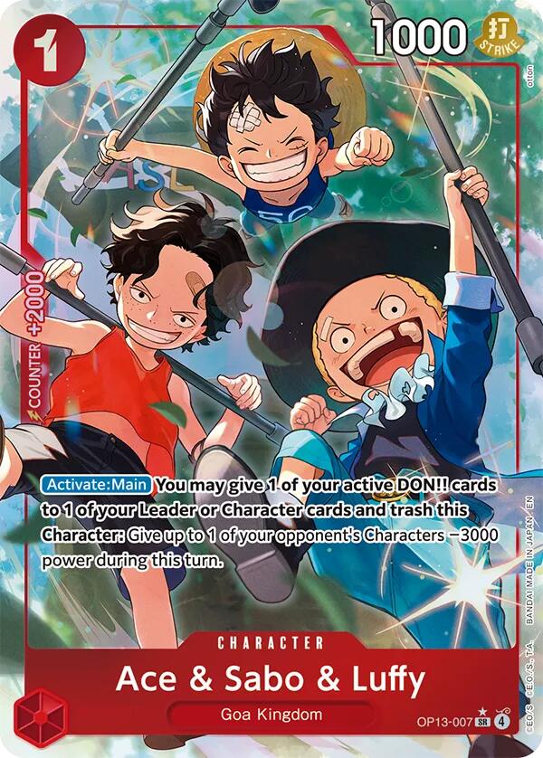 Ace & Sabo & Luffy (Alternate Art) [Carrying On His Will] | Black Swamp Games