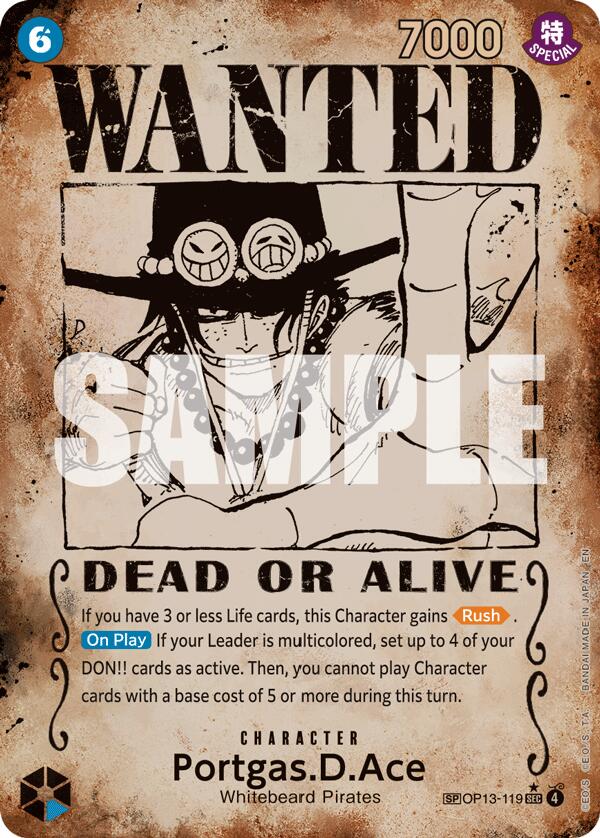 Portgas.D.Ace (Wanted Poster) [Carrying On His Will] | Black Swamp Games