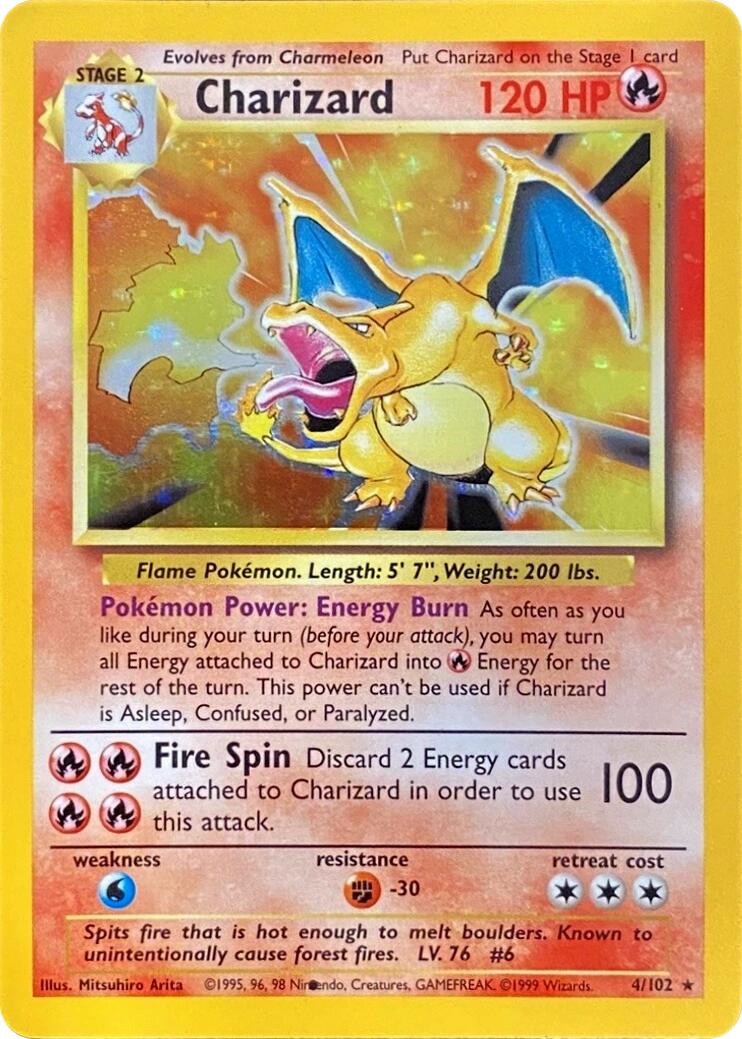 Charizard (004/102) (Black Dot Error) [Base Set 2] | Black Swamp Games