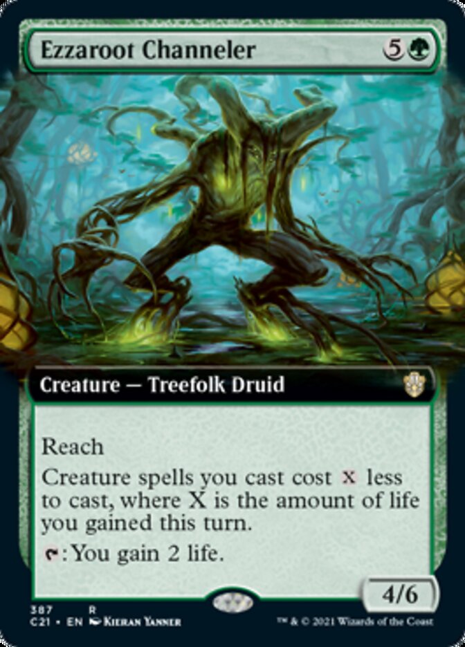 Ezzaroot Channeler (Extended Art) [Commander 2021] | Black Swamp Games