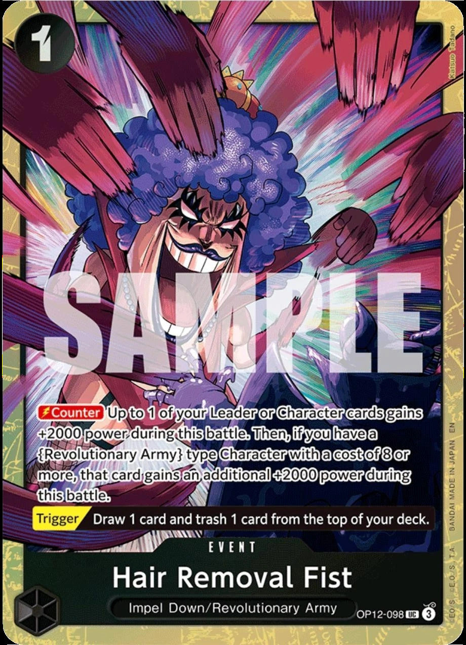Hair Removal Fist [One Piece Promotion Cards] | Black Swamp Games