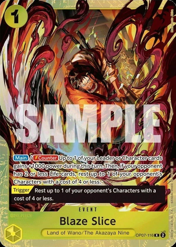 Blaze Slice [One Piece Promotion Cards] | Black Swamp Games