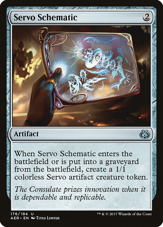 Servo Schematic [Aether Revolt] | Black Swamp Games