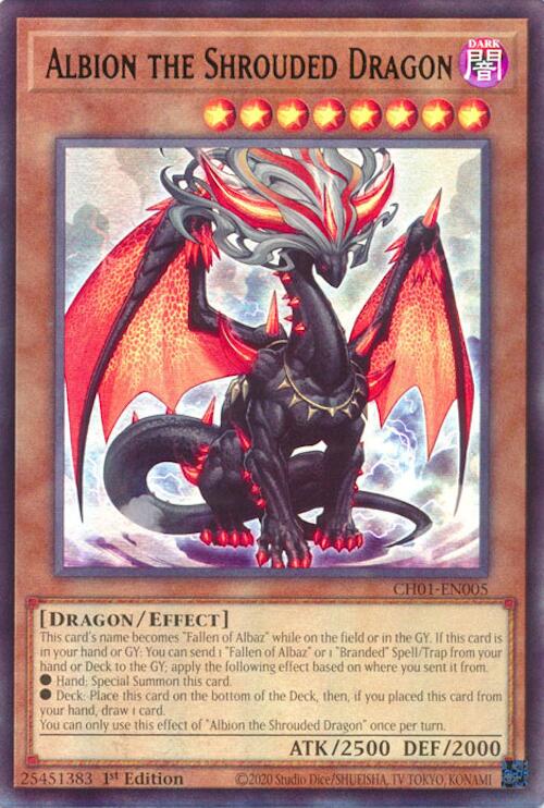 Albion the Shrouded Dragon [CH01-EN005] Ultra Rare | Black Swamp Games