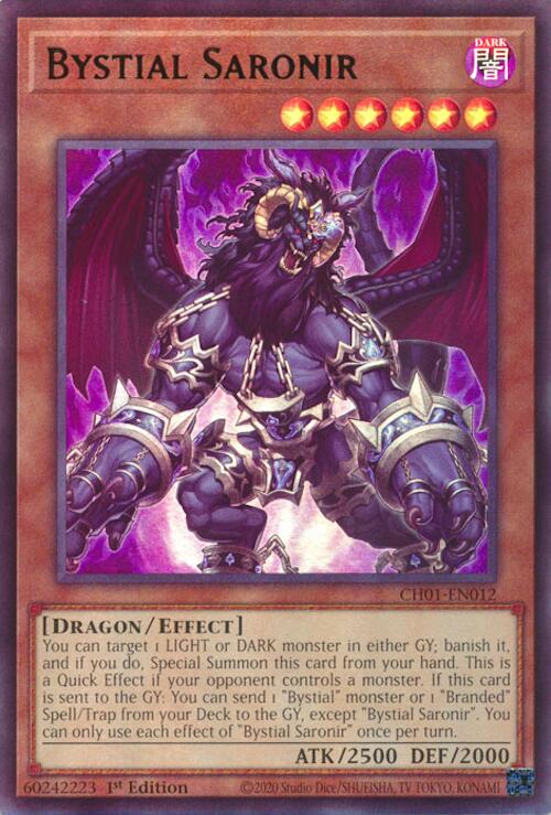 Bystial Saronir [CH01-EN012] Ultra Rare | Black Swamp Games
