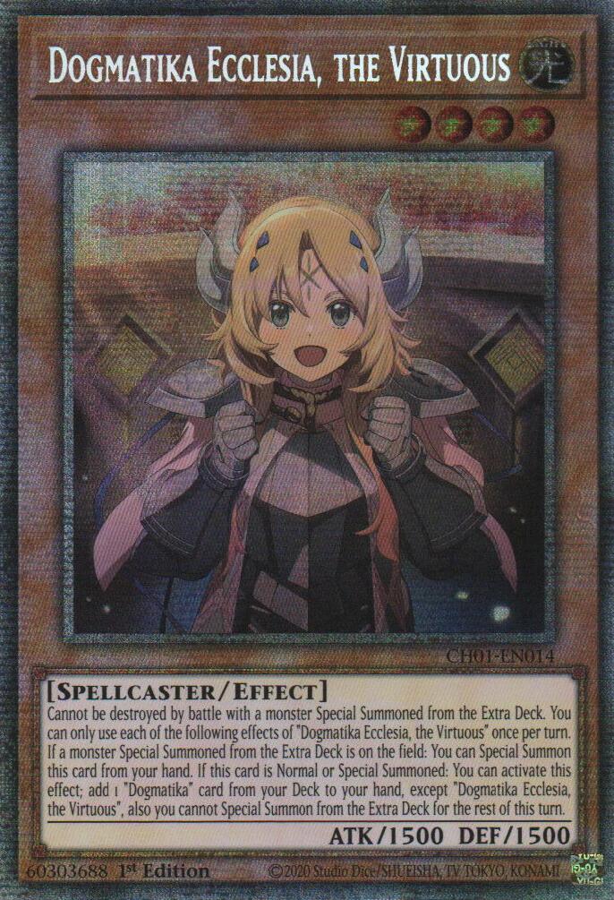 Dogmatika Ecclesia, the Virtuous (Starlight Rare) [CH01-EN014] Starlight Rare | Black Swamp Games