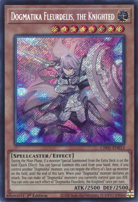 Dogmatika Fleurdelis, the Knighted (Secret Rare) [CH01-EN015] Secret Rare | Black Swamp Games