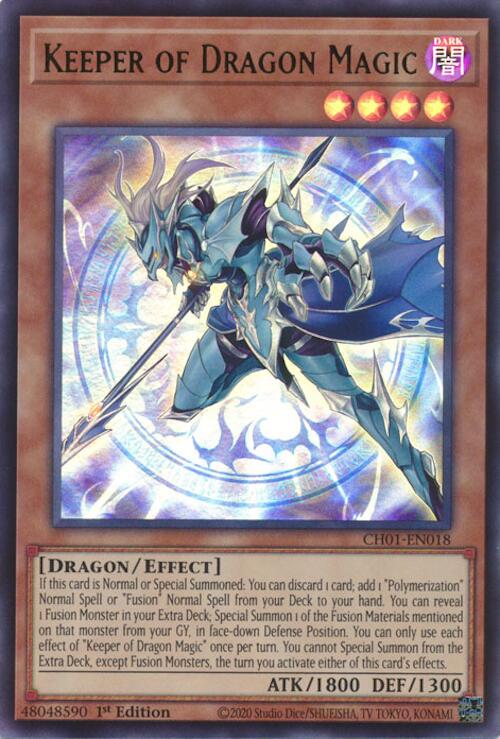 Keeper of Dragon Magic [CH01-EN018] Ultra Rare | Black Swamp Games