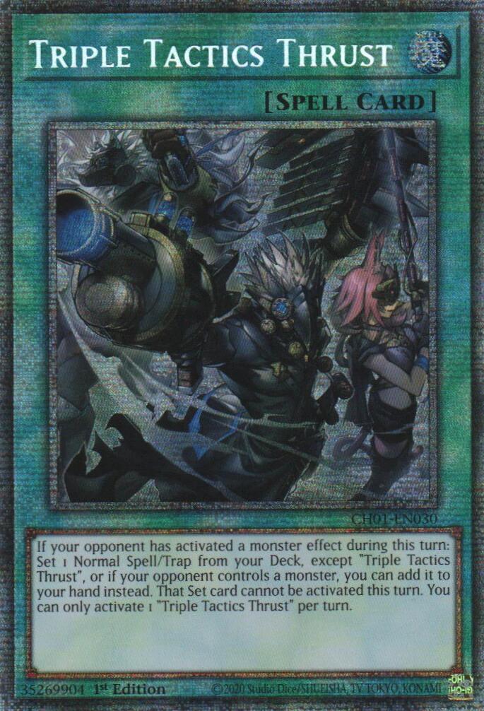 Triple Tactics Thrust (Starlight Rare) [CH01-EN030] Starlight Rare | Black Swamp Games