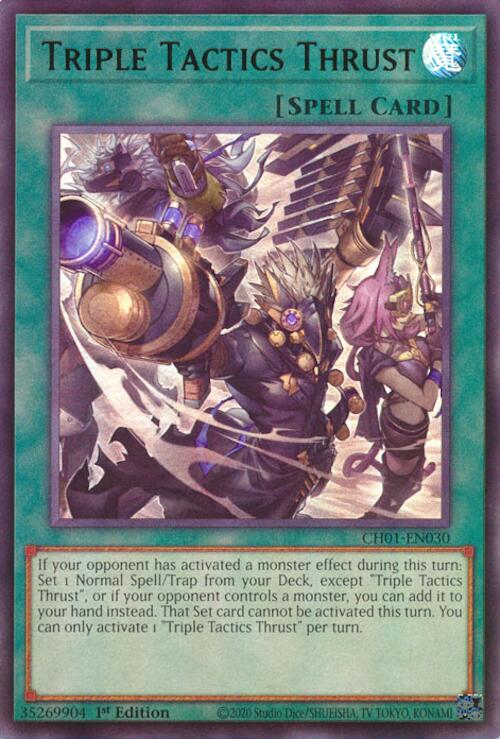 Triple Tactics Thrust [CH01-EN030] Ultra Rare | Black Swamp Games