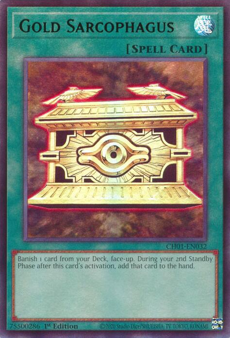 Gold Sarcophagus [CH01-EN032] Ultra Rare | Black Swamp Games