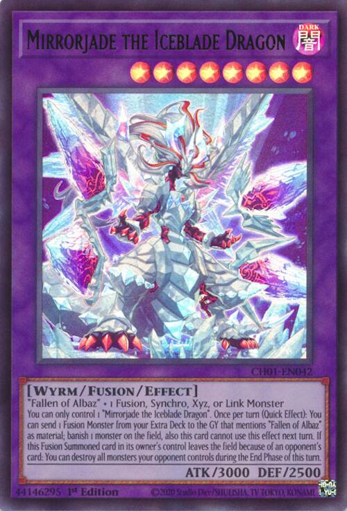 Mirrorjade the Iceblade Dragon [CH01-EN042] Ultra Rare | Black Swamp Games