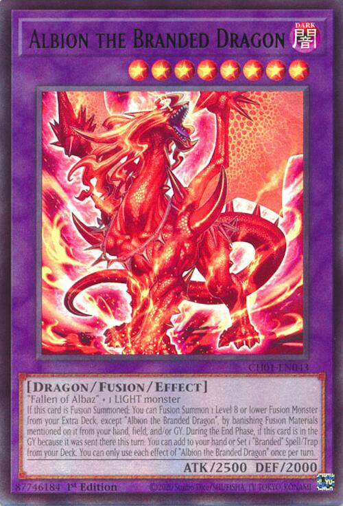 Albion the Branded Dragon [CH01-EN043] Ultra Rare | Black Swamp Games