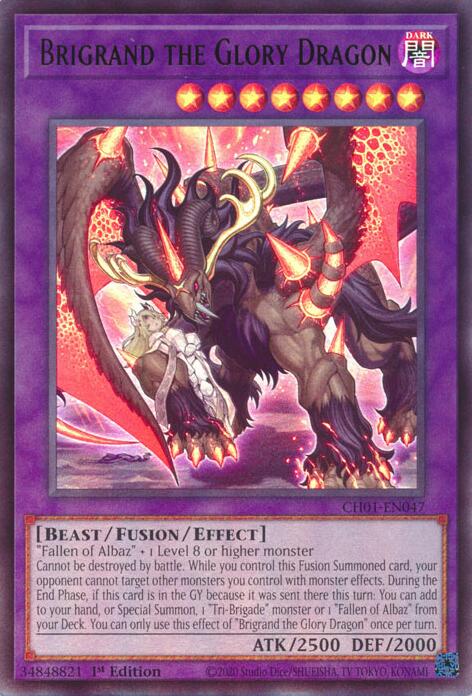 Brigrand the Glory Dragon [CH01-EN047] Ultra Rare | Black Swamp Games