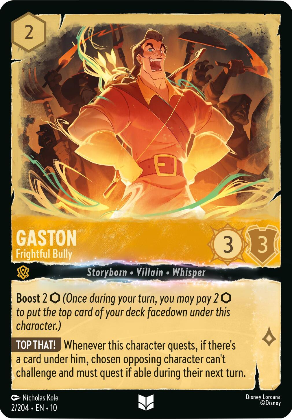 Gaston - Frightful Bully (2/204) [Whispers in the Well] | Black Swamp Games