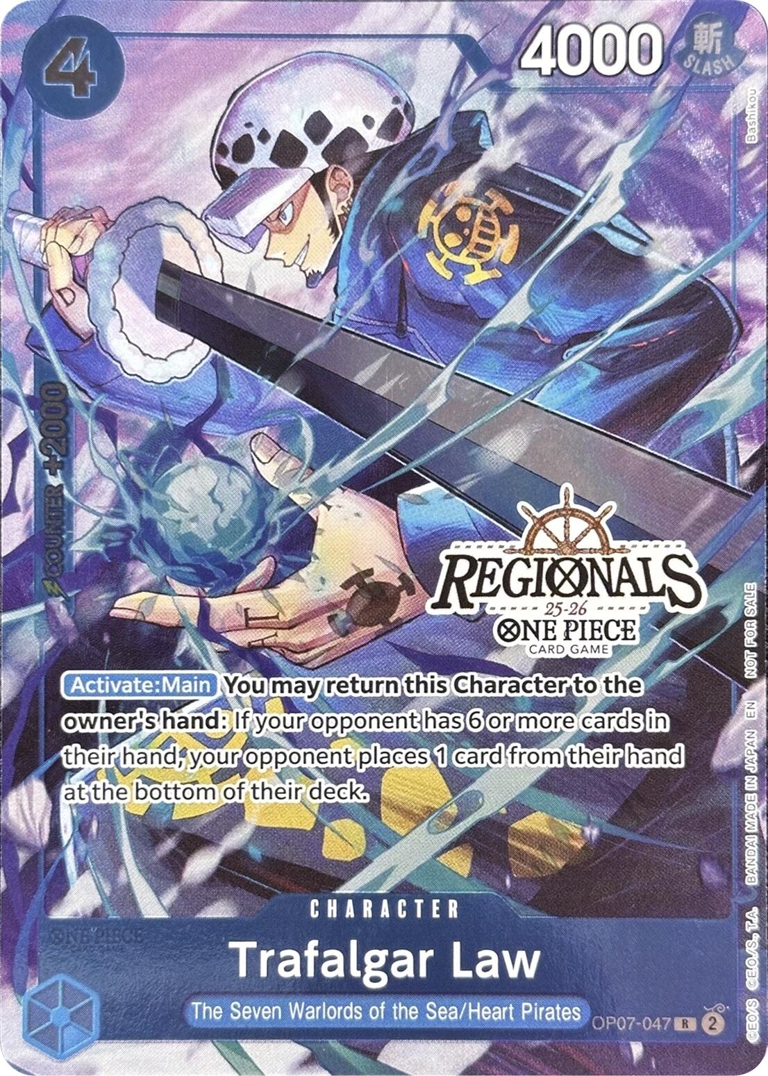 Trafalgar Law (CS 25-26 Regionals Textured Chase Promo) [One Piece Promotion Cards] | Black Swamp Games