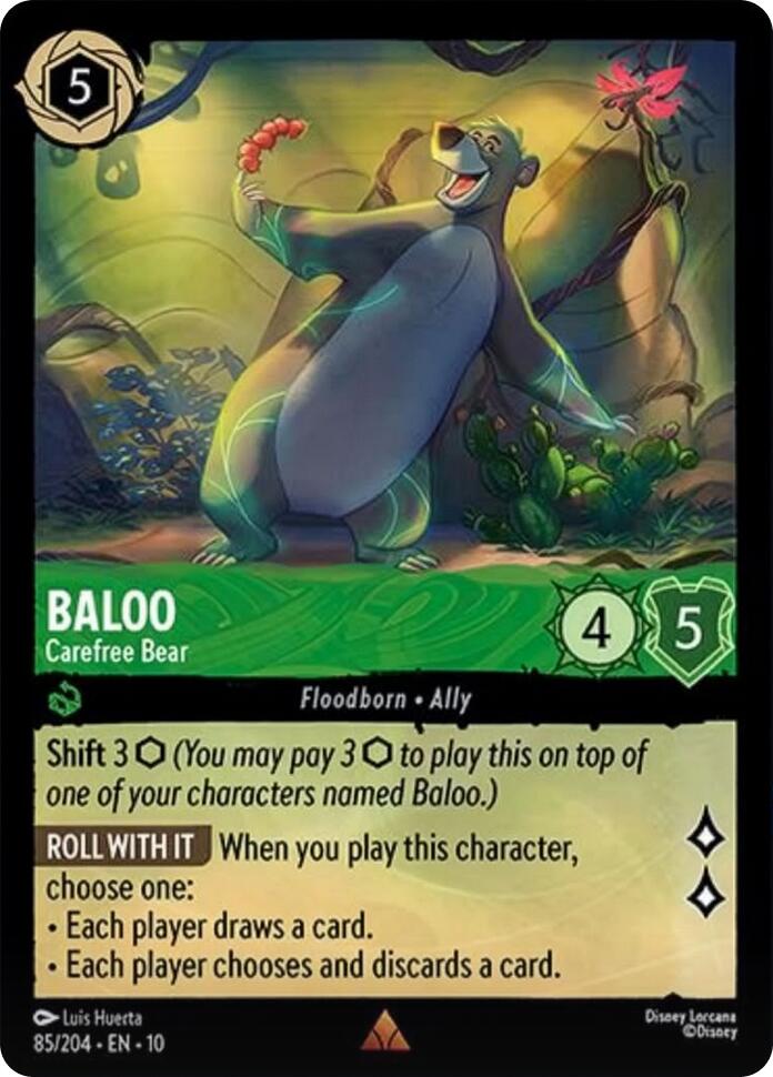 Baloo - Carefree Bear (85/204) [Whispers in the Well] | Black Swamp Games