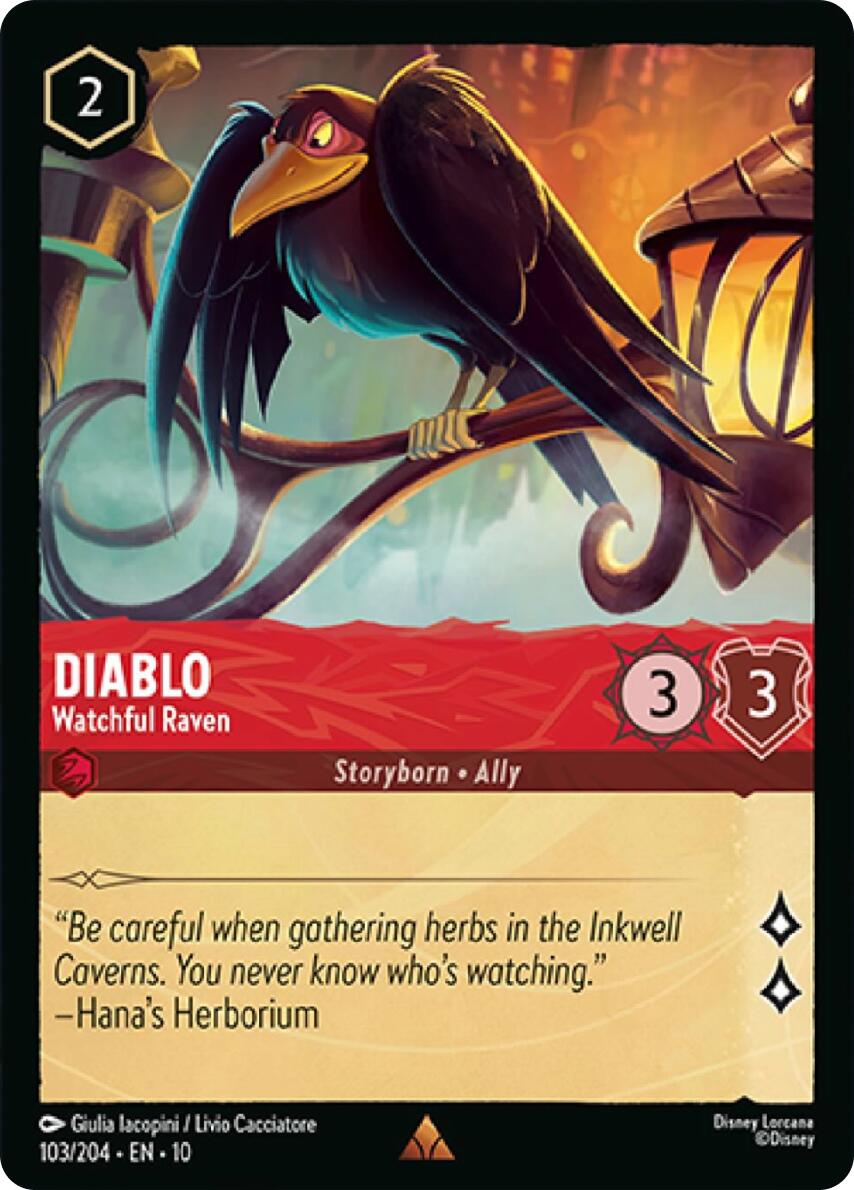 Diablo - Watchful Raven (103/204) [Whispers in the Well] | Black Swamp Games