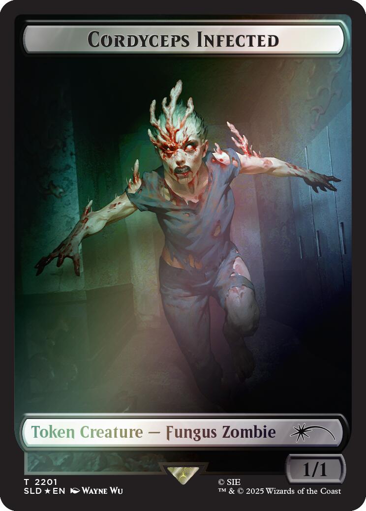 Cordyceps Infected Token (2201) (Rainbow Foil) [Secret Lair Drop Series] | Black Swamp Games