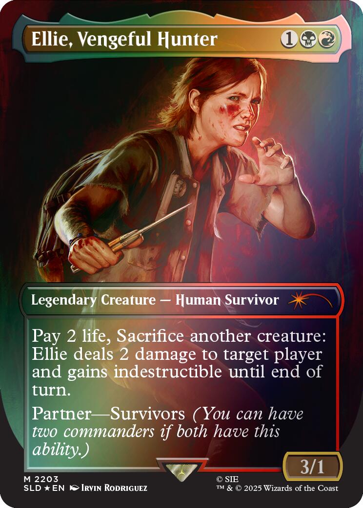 Ellie, Vengeful Hunter (Rainbow Foil) [Secret Lair Drop Series] | Black Swamp Games