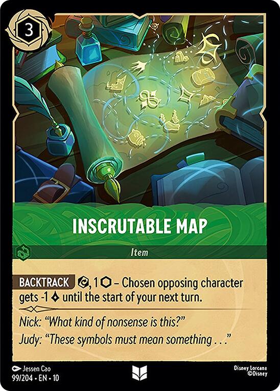 Inscrutable Map (99/204) [Whispers in the Well] | Black Swamp Games