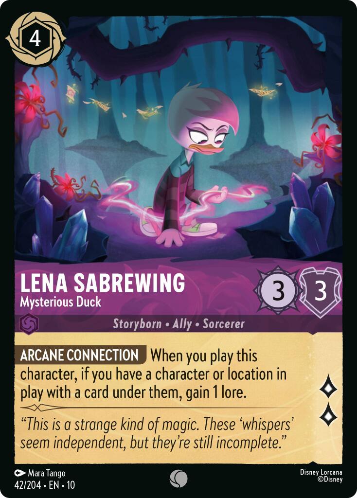 Lena Sabrewing - Mysterious Duck (42/204) [Whispers in the Well] | Black Swamp Games