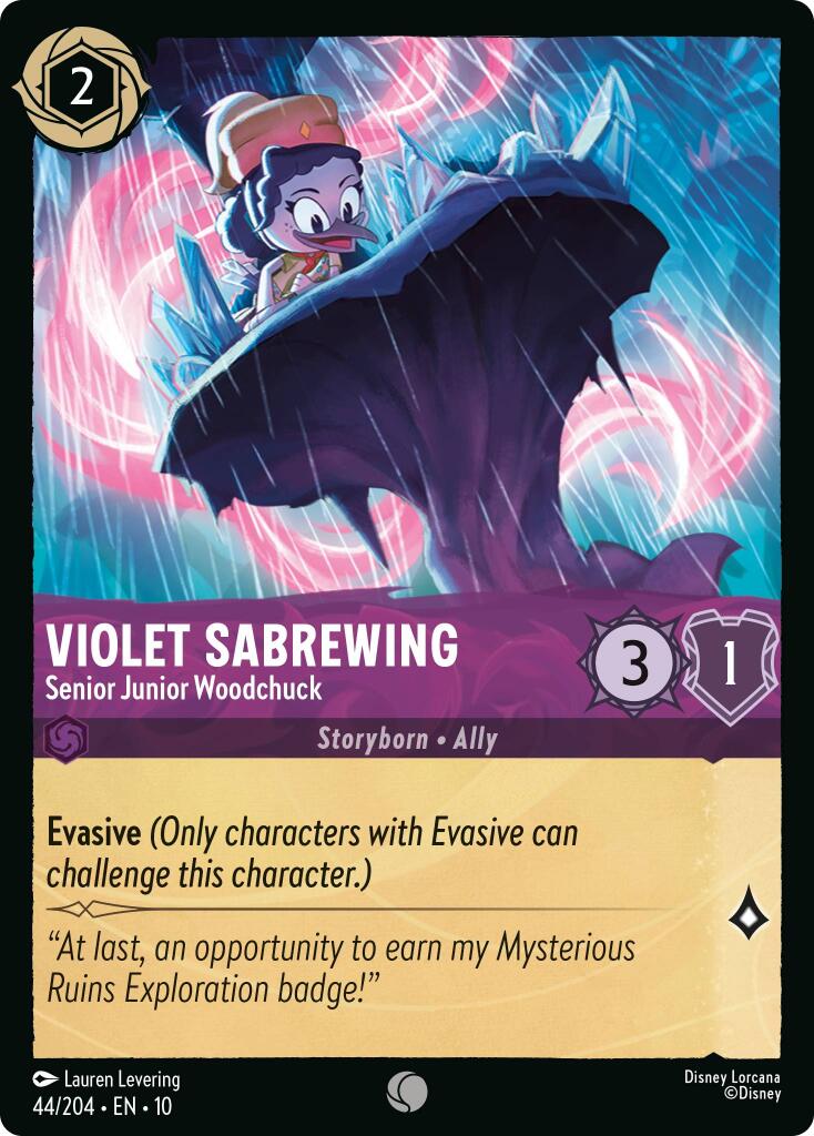 Violet Sabrewing - Senior Junior Woodchuck (44/204) [Whispers in the Well] | Black Swamp Games