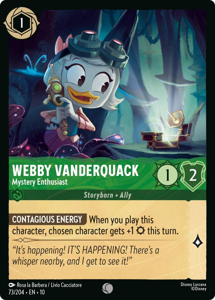 Webby Vanderquack - Mystery Enthusiast (73/204) [Whispers in the Well] | Black Swamp Games