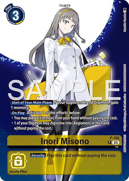 Inori Misono [P-195] (Digimon Story: Time Stranger Promo Pack) [Promotional Cards] | Black Swamp Games