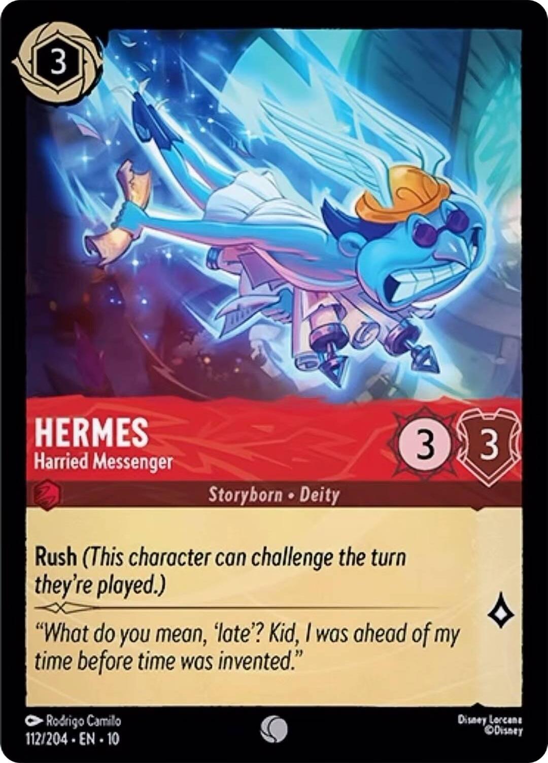 Hermes - Harried Messenger (112/204) [Whispers in the Well] | Black Swamp Games
